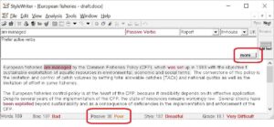 Passive and Active Verbs - How StyleWriter encourages you to write with active verbs