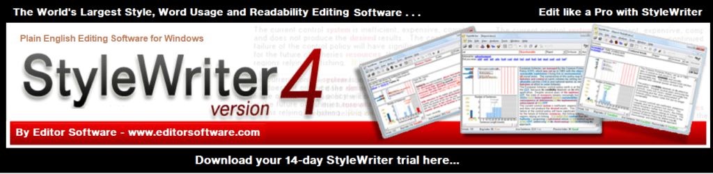 The Editor’s List – Designed to help you review your word choice